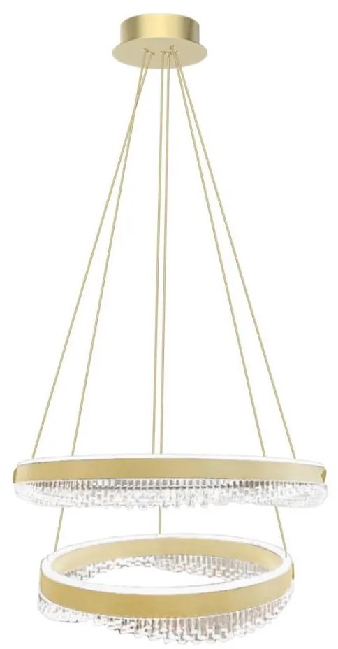 LED Luster na lanku LED/85W/230V pr. 60 cm zlatá