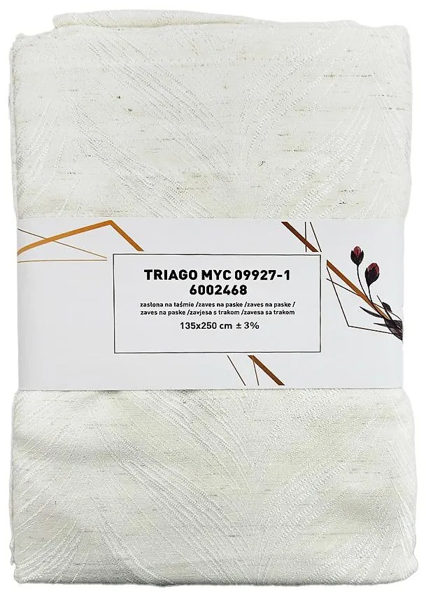 Záves na páske Triago MYC09927/1 135x250 cm krémový