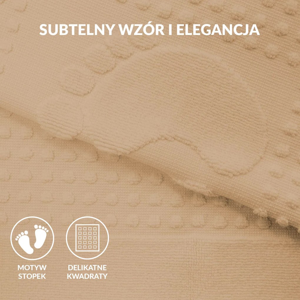 PODLOŽKA DO KÚPEĽNE HOTEL FEET BÉŽOVÁ 50X70 CM