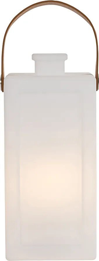 Moderná stolná lampa biela s efektom plameňa nabíjateľná IP44 - Stard