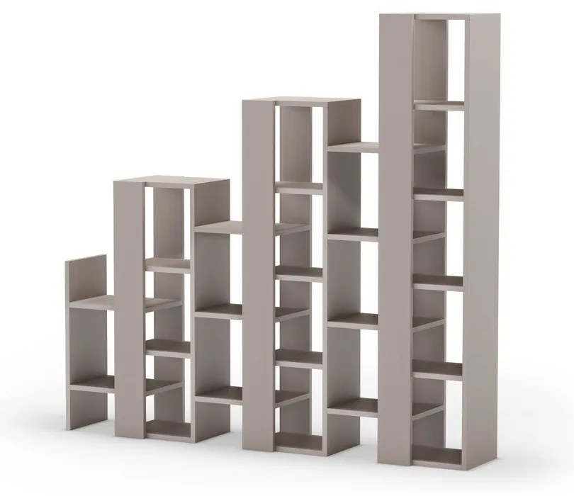 Sivobéžový regál 158x151 cm Anissa – Marckeric