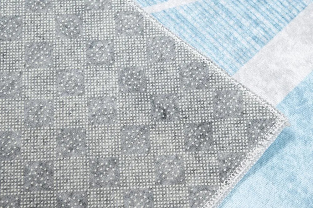 Detský koberec modrej farbej s hviezdami Šírka: 80 cm | Dĺžka: 150 cm