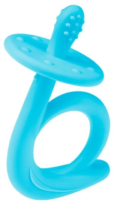 Silikónové hryzátko v tvare slimáka, Blue