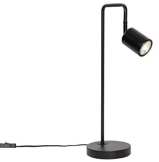 Moderná stolná lampa čierna nastaviteľná - Java