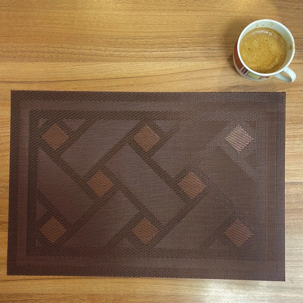 Podložka Deluxe pod tanier Kendrick hnedá 35x45cm TiaHome