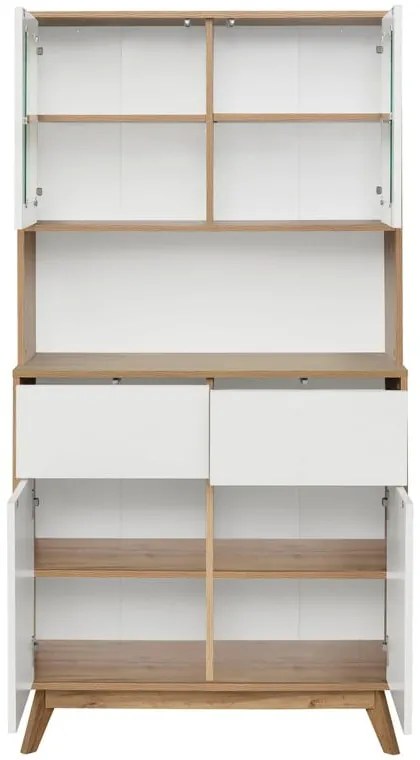 Kredenc v dekore duba v bielo-prírodnej farbe 84x165 cm Skandi – Støraa