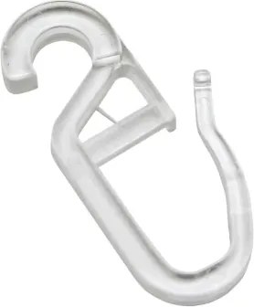 Háčiky na garnižu Home decor, sada (10 ks), biela%