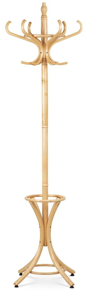Drevený masívny vešiak prírodná, 185 cm