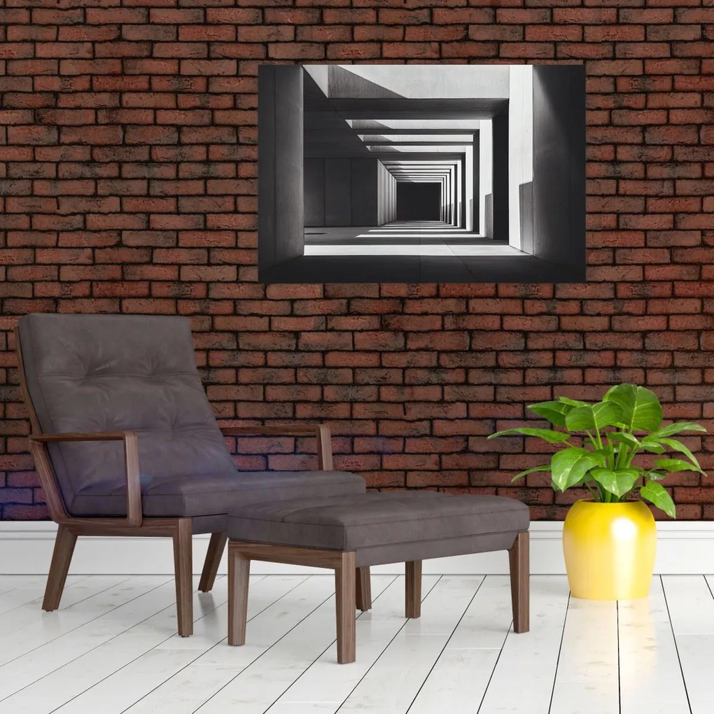 Obraz - Štvorcový tunel (90x60 cm)