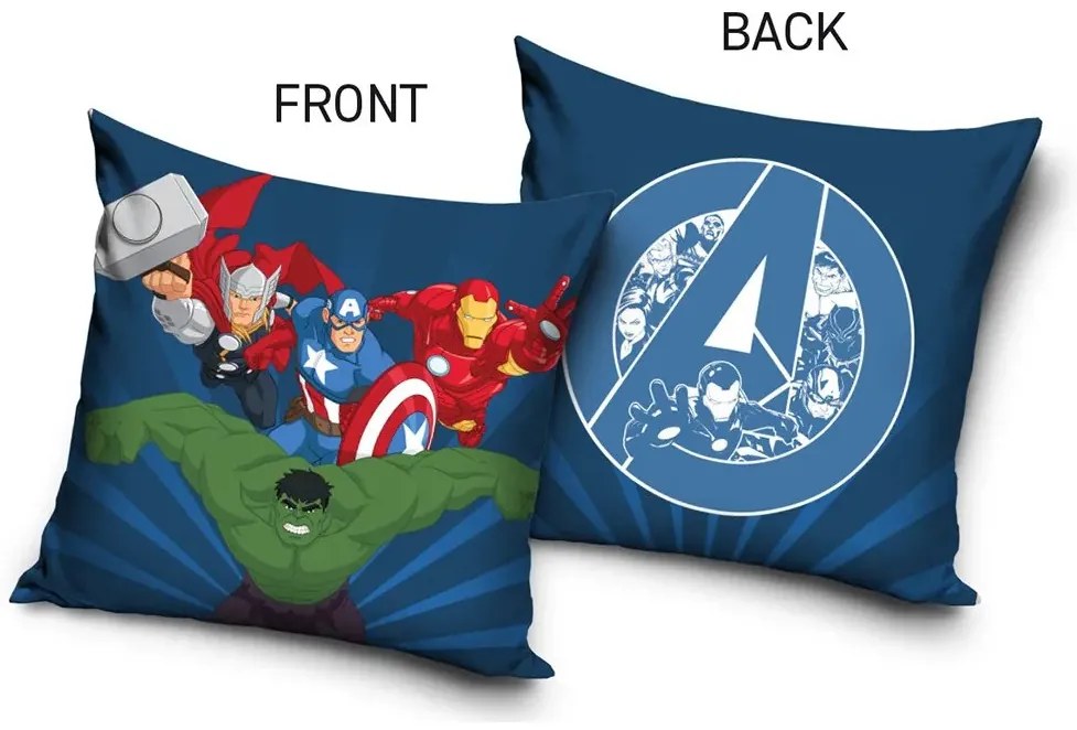 Carbotex Obliečka na vankúšik 40x40 cm - Avengers A team