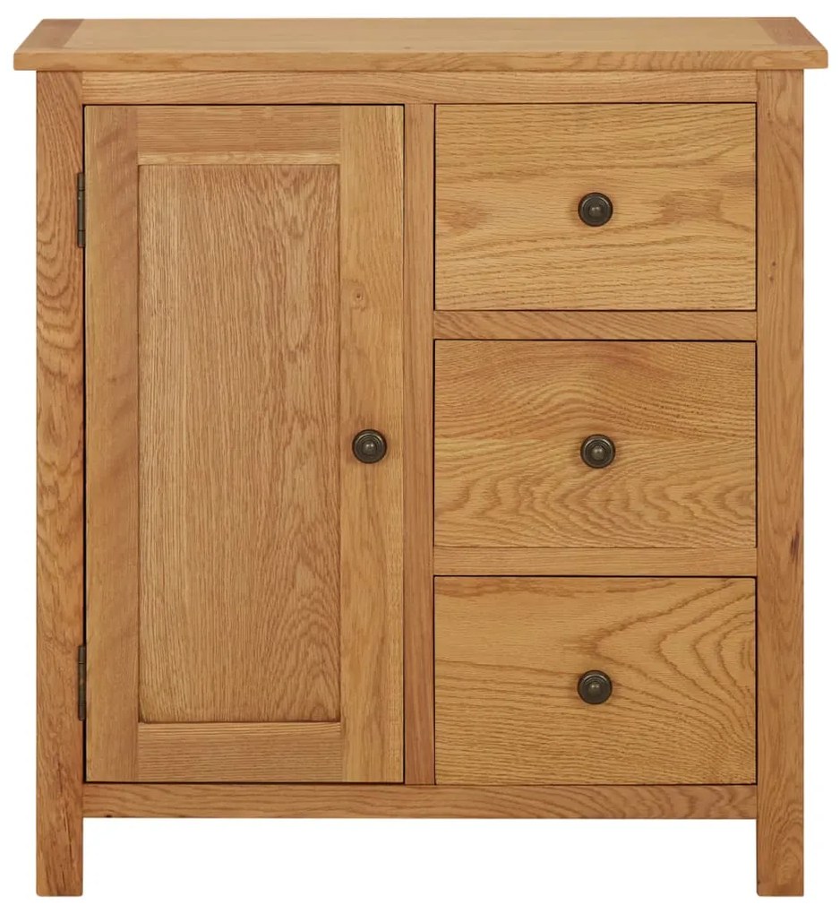 vidaXL Skrinka 70x35x75 cm dubový masív