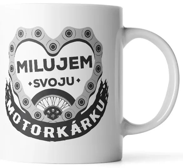 Sablio Hrnček Milujem svoju motorkárku - 890 ml - XXL