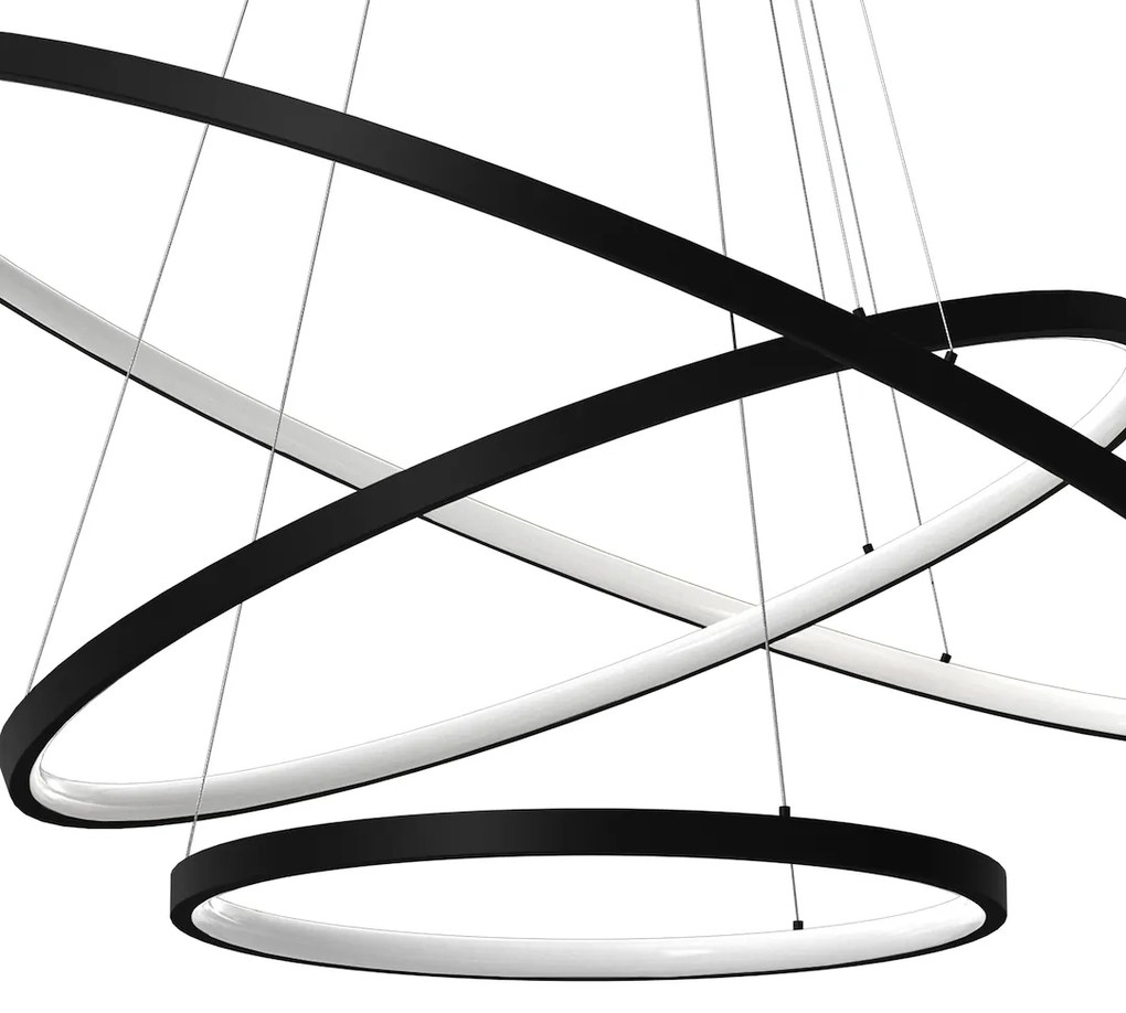 Závesné LED svietidlo Hoop, 3x LED 93w, 4000k, b