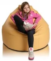 Sedací vak malá guľa žltá TiaHome