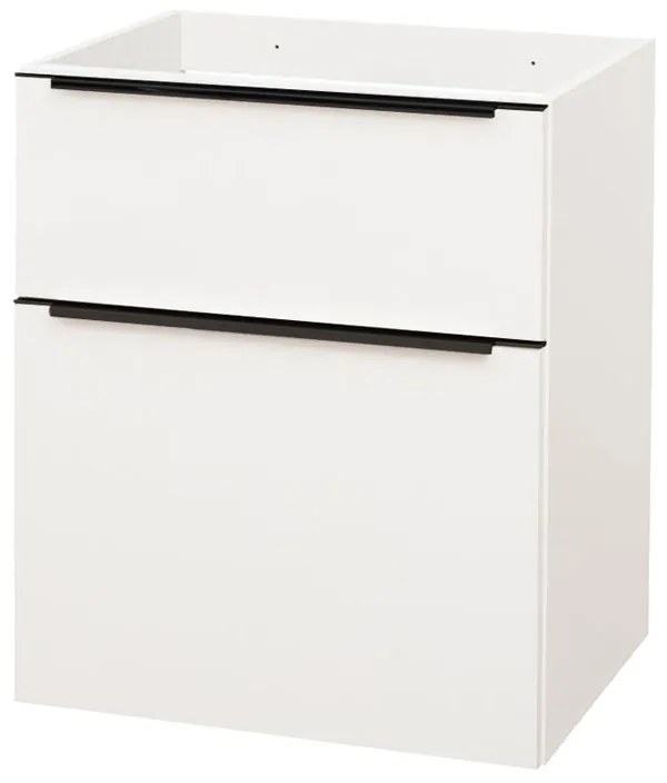 Mereo Mereo, Mailo, kúpeľňová skrinka 61 cm, čierne madlo, MER-CN540SB