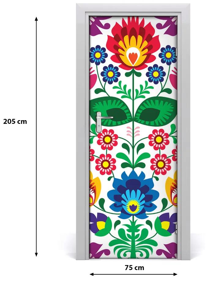 Samolepiace fototapety na dvere etnický vzor 75x205 cm