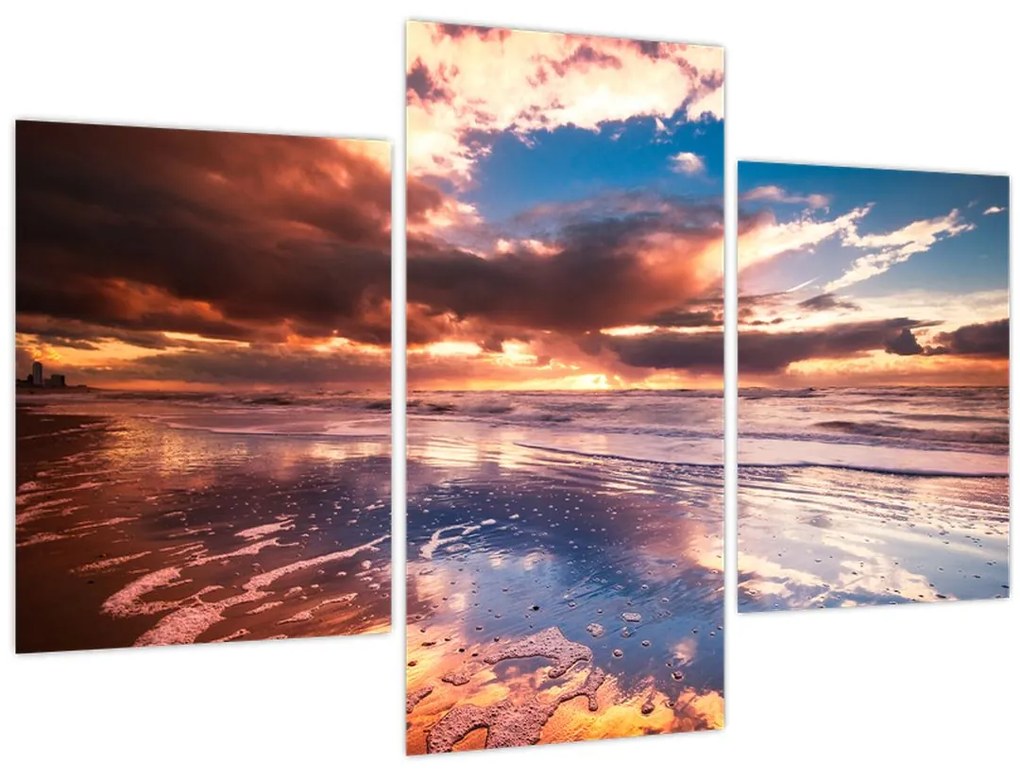 Obraz - Večerná pláž (90x60 cm)
