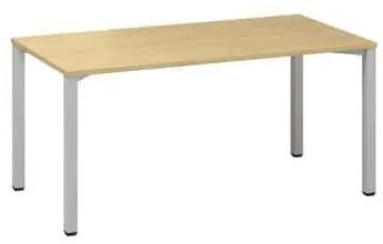 Kancelársky stôl Alfa 200, 160 x 80 x 74,2 cm, rovné vyhotovenie, dezén divoká hruška, RAL9022