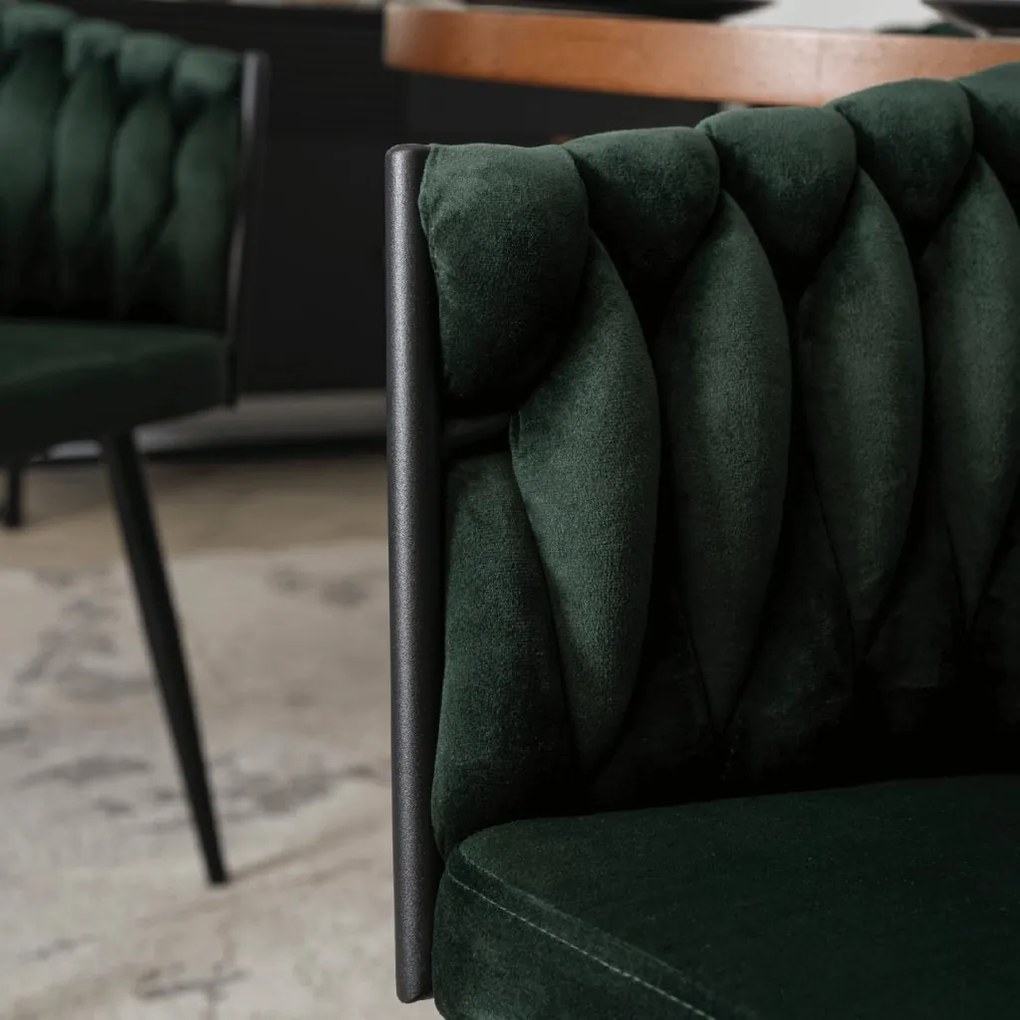 PROXIMA.store - Čalúnená jedálenska stolička ELENA FARBA: modrá