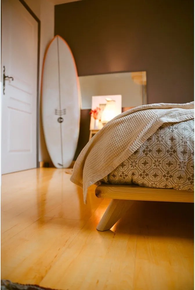 Dvojlôžková posteľ Karup Design Senza Bed Natural, 160 x 200 cm