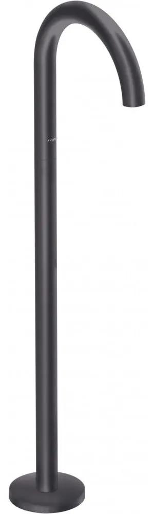 AXOR Uno vaňový výtok oblý, voľne stojaci na podlahe, matná čierna, 38412670