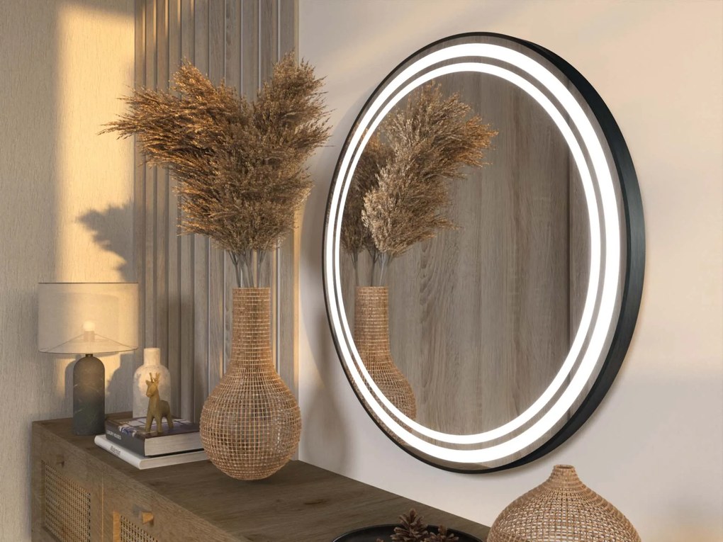 LED zrkadlo v ráme do kúpeľne C5