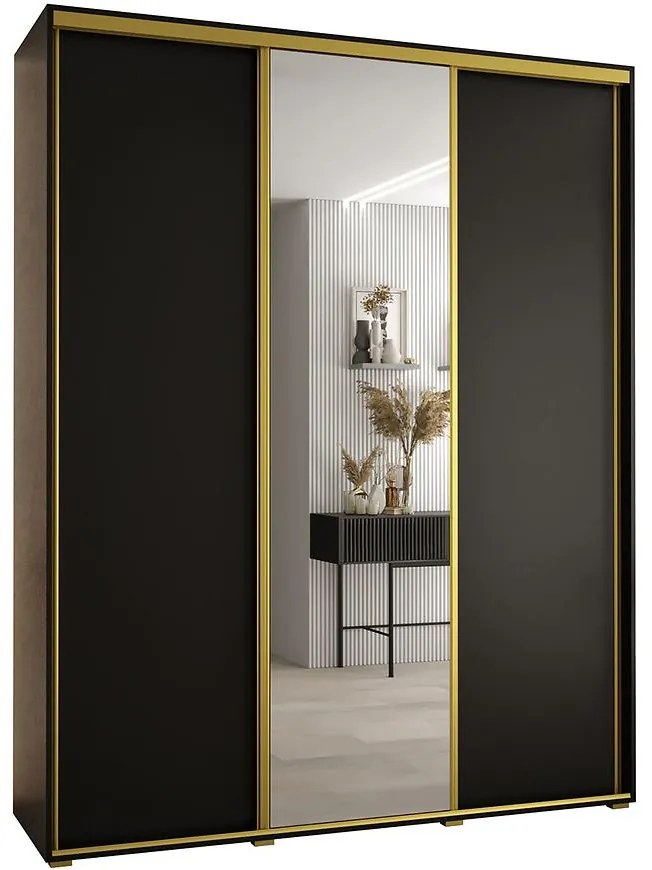 Skriňa 45 Canaris 3 190 čierna/gold