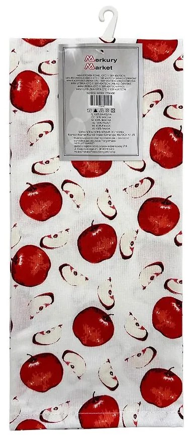 Kuchynská utierka OTC-11089 45x70 cm červené jablko