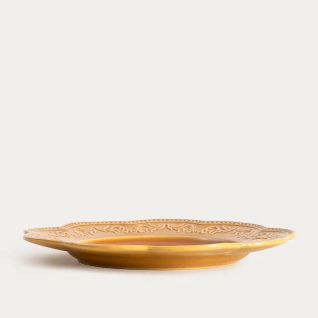 Dekoračný tanier SALTIS jantárový 750878