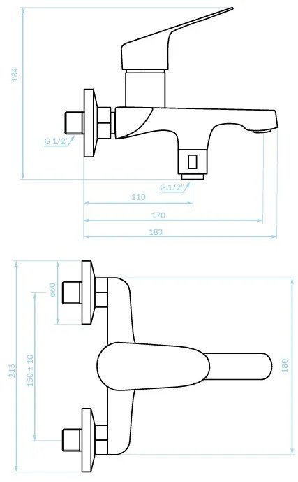 Kuchinox SAGRA, vaňová batéria, čierna matná, LAV-BQR_710D