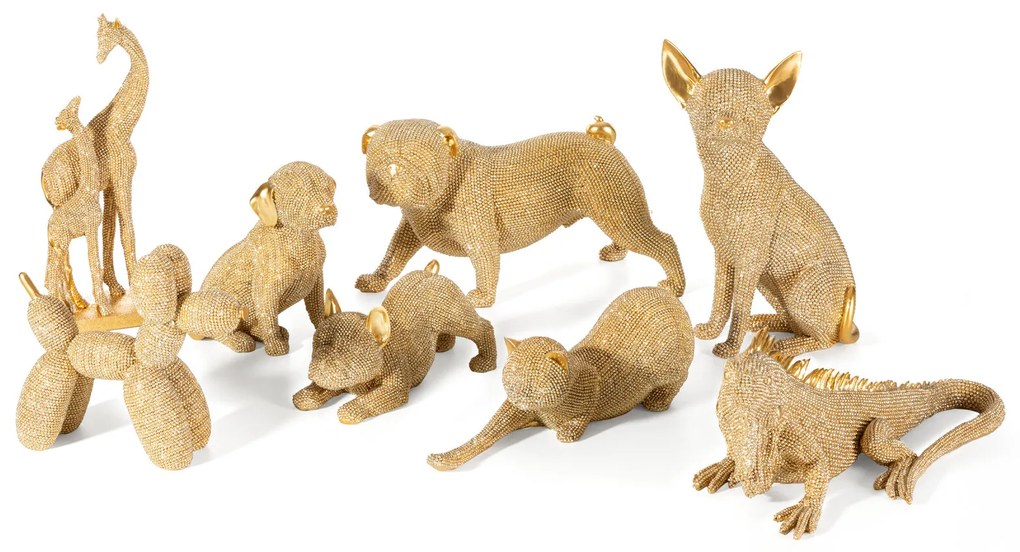 DEKORAČNÁ SOŠKA ELDO 16X11X26 CM ZLATÁ