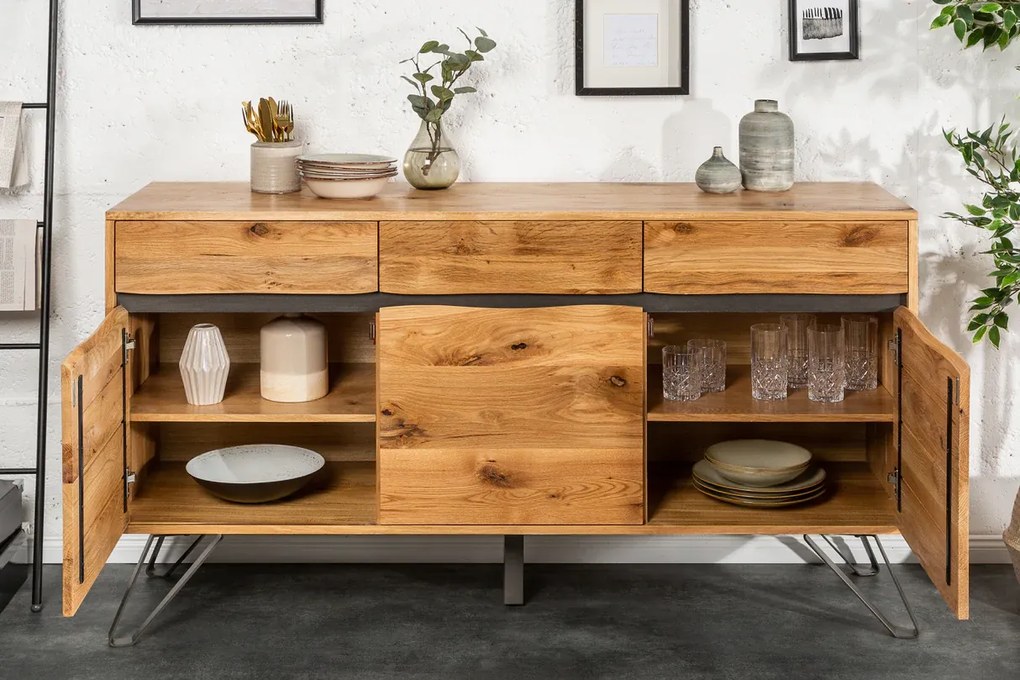 Komoda Living Edge 160 cm z divokého duba