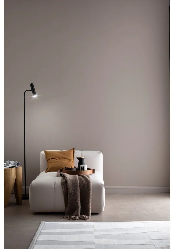 Čierna LED stmievateľná stojacia lampa (výška 154 cm) Stina – Fischer & Honsel