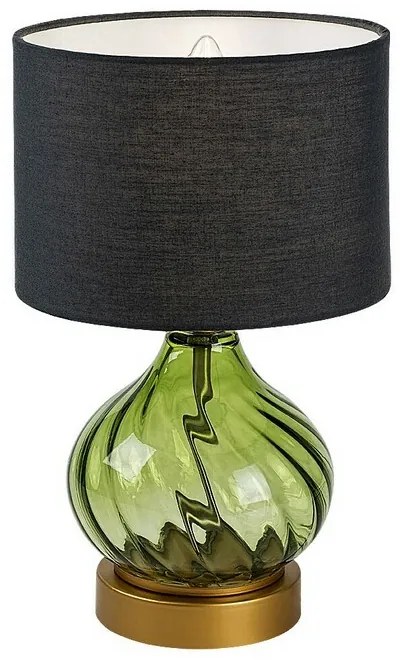 Rabalux 74033 dekoratívna stolná lampa Pirelo, E14, 1x max. 25W, fľaškovo zelená
