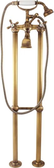Slezák - RAV Vaňová batéria voľne stojaca MORAVA RETRO - MK150.5/2SM, Stará mosadz (Bronz)