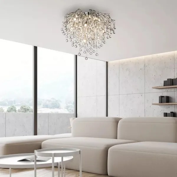 Paul Neuhaus 8091-55 - Prisadený luster ICICLE 9xG9/40W/230V pr. 50 cm chróm