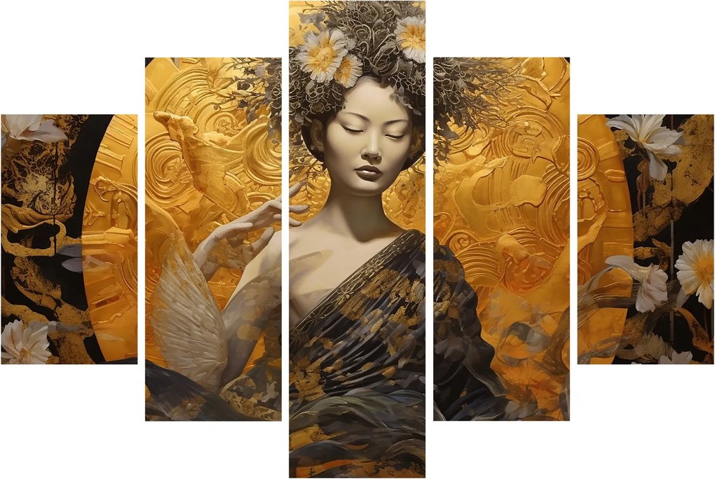 Obraz - Japonská dáma (150x105 cm)