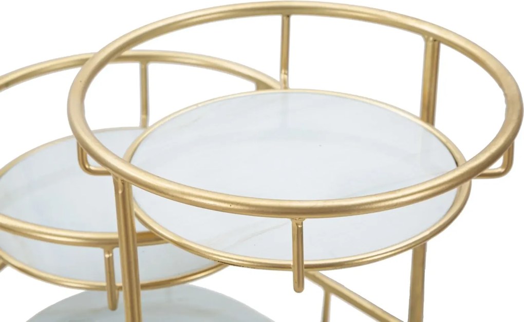 Stojan na kvety zlatý