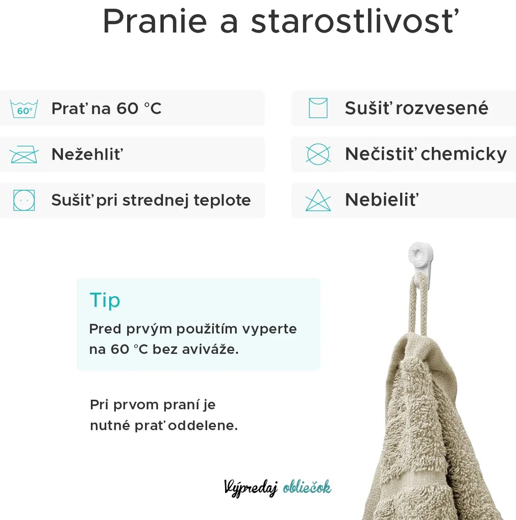 Uterák Comfort Maxi 100x200 cm hnedá, 100% bavlna