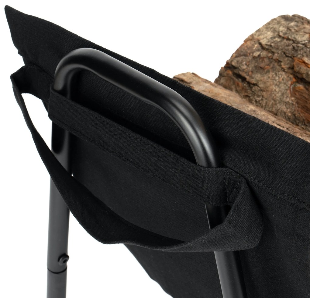 Stojan na drevo SURAT čierny