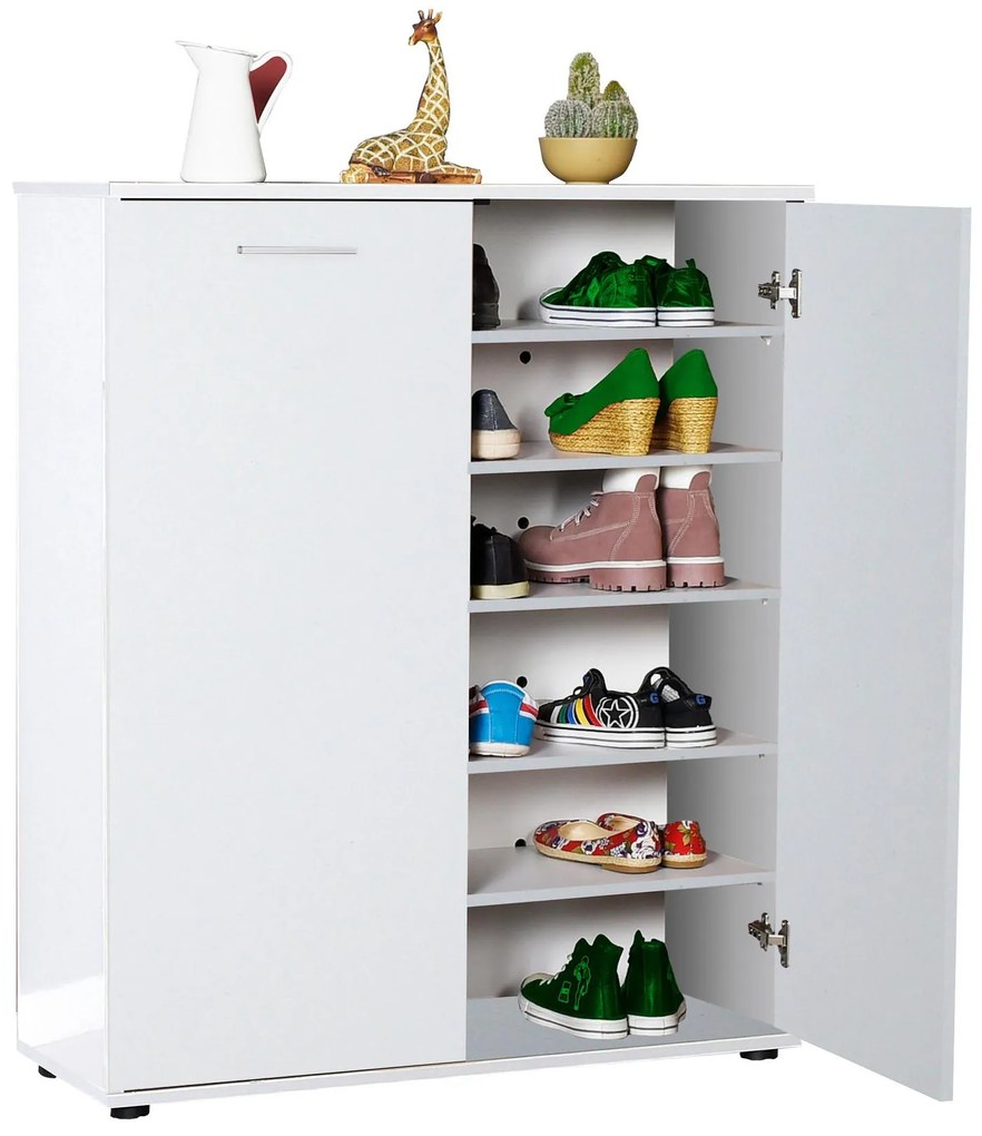 Botník (skrinka na topánky) Tosina 8 (biela). Akcia -19%. Vlastná spoľahlivá doprava až k Vám domov. 1094669