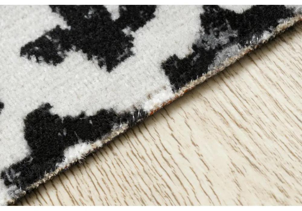 Kusový koberec Fabio čierno krémový 80x250cm