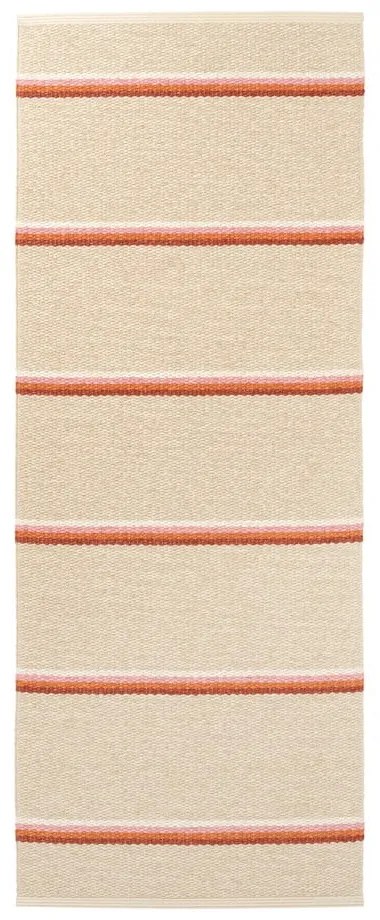 Vnútorný a vonkajší behúň v tehlovej farbe/krémový 70x180 cm Olle Brick Cream – Pappelina