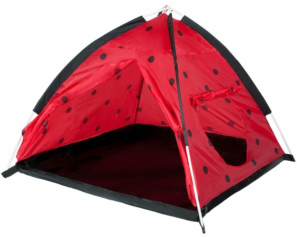 Baby Mix Detský stan s tunelom Lienka červená, 170 x 112 x 94 cm