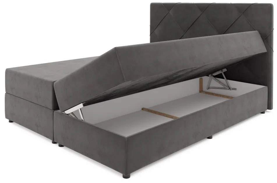 Čalúnená posteľ boxspring KROSS, 140x200, itaka 11