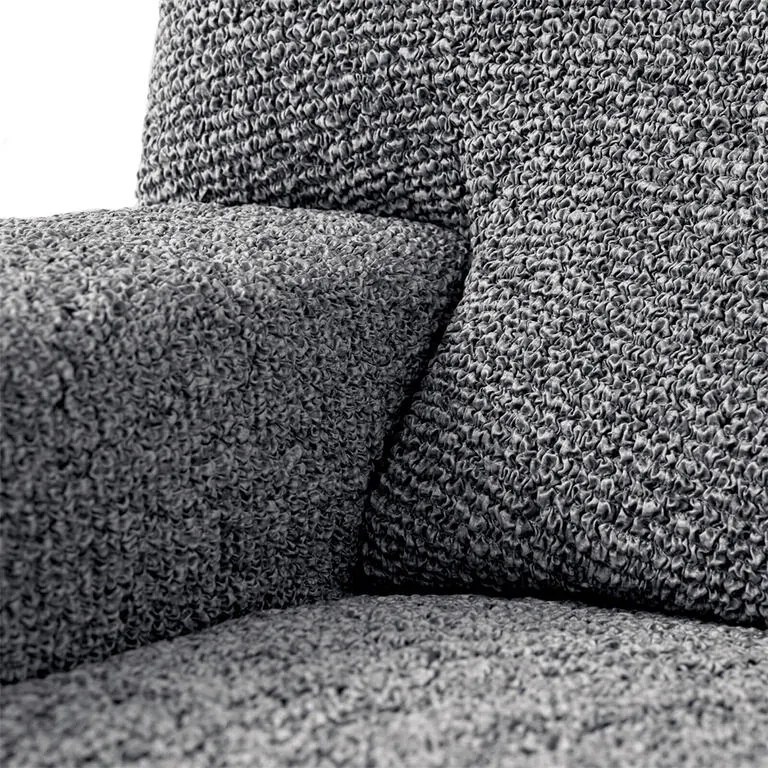 Bielastické poťahy VITTORIA šedá relaxačné kreslo (š. 70 - 90 cm)