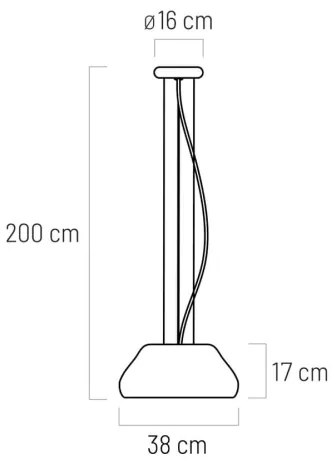 Klausen 111097 - LED Luster na lanku PADDY LED/24W/230V biela