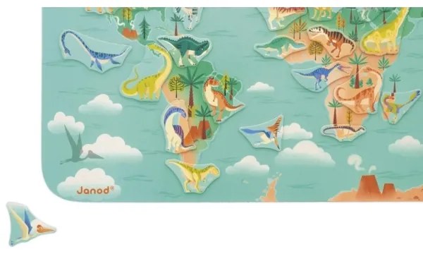 Janod - Magnetická mapa dinosaury