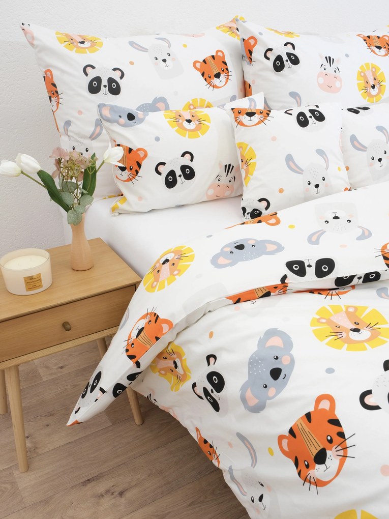 Bavlnené obliečky Renforcé – Zvieratká v Zoo