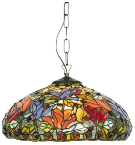 Tiffany luster do obývačky COLOURS Ø40
